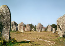 Alignment of standing stones by Prehistoric