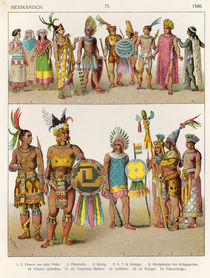 Mexican Dress, c.1500, from 'Trachten der Voelker' by Albert Kretschmer