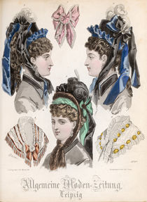 Fashion plate from the 'Allgemeine Moden-Zeitung' by French School