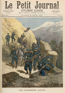 Mountain Infantrymen, from 'Le Petit Journal' von Fortune Louis & Meyer, Henri Meaulle