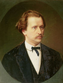 Portrait of Nikolay Rubinstein c.1870 von Sergei Ivanovich Gribkov