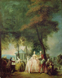 Promenade at Longchamp, c.1760 von Gabriel de Saint-Aubin