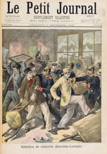 Rebellion of conscripts from Alsace-Lorraine by Fortune Louis Meaulle