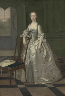 A Lady in a Drawing Room, c.1740-41 von Arthur Devis