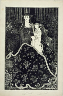 A large Christmas Card, 1895 von Aubrey Beardsley