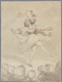 Female Dancer with a Tambourine by Thomas Rowlandson