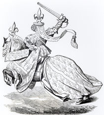 Facsimile of The Duc de Bourbon armed for the Tournament by French School