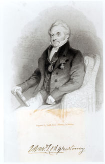 Portrait of Edmund Lodge von English School