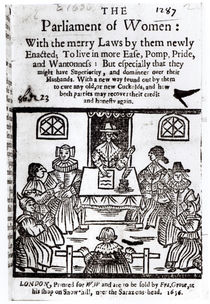 The Parliament of Women, 1656 by English School