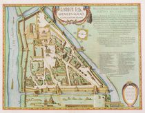 Map showing the Kremlin, Moscow von Joan Blaeu