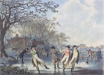 Winter Amusement: A View in Hyde Park from the Moated House von Julius Caesar Ibbetson