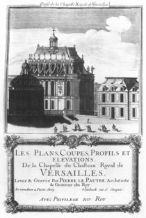 The Royal Chapel, illustration from 'Les Plans von Pierre Lepautre