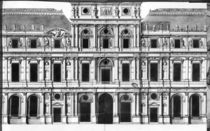 The Louvre: Elevation of the Pavilion in the Middle of the River by Louis Le Vau