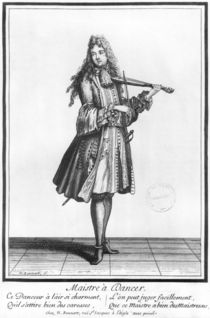 The dancing master von Nicolas Bonnart