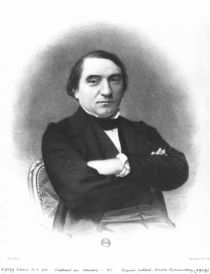 Ernest Renan after a photograph by Pierre Petit von French School