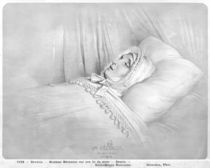 Madame Recamier on her deathbed von Achille Deveria