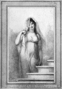 Madame Recamier engraved by Antoine or Anthony Cardon 1804 by Richard Cosway
