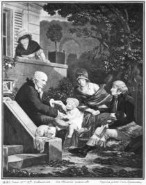 Joys of being a father, c.1797 by Philibert Louis Debucourt