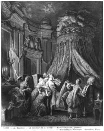The bride's going-to-bed ceremony von Pierre Antoine Baudouin