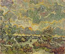 Autumn landscape, 1890 by Vincent Van Gogh