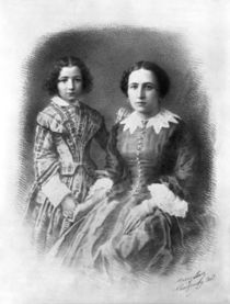Sarah Bernhardt and her mother? by Nadar