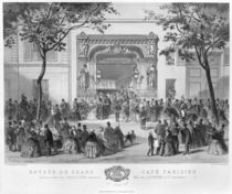 Entrance to the 'Grand Cafe Parisien' by E. David