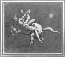 Centaur kidnapping a nymph von Theodore Gericault