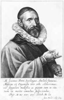 Portrait of Jan Pieterszoon Sweelinck von Jan Harmensz Muller