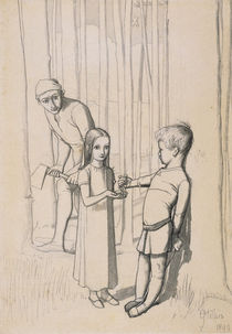 Study for 'The Woodman's Daughter' von John Everett Millais