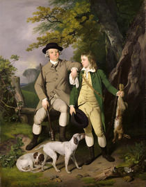 Portrait of a Sportsman with his Son von Francis Wheatley