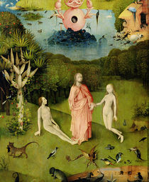 The Garden of Earthly Delights: The Garden of Eden von Hieronymus Bosch