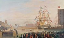 The Opening of St. Katherine's Dock von William John Huggins