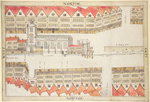 Map of Cheapside, London, 1585 by Ralph Treswell
