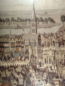 The Coronation Procession of King Edward VI in 1547 by English School