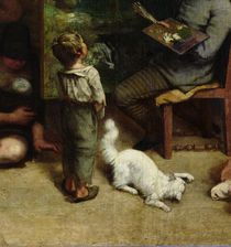 The Studio of the Painter, a Real Allegory, 1855 von Gustave Courbet