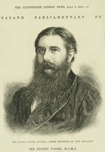 Sir Julius Vogel, KCMG from 'The Illustrated London News' by English School