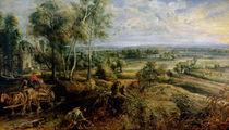 An Autumn Landscape with a view of Het Steen in the Early Morning von Peter Paul Rubens