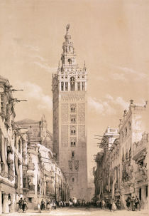 The Giralda, Seville, from 'Picturesque Sketches in Spain' von David Roberts