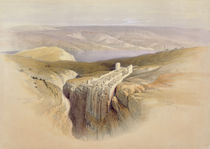The Dead Sea looking towards Moab by David Roberts