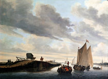 The Water Coach von Jacob Salomonsz. Ruysdael