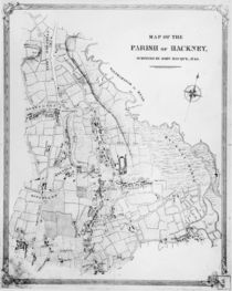 Map of the Parish of Hackney by English School