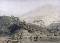 A Kaffir Village, c.1801 von Samuel Daniell