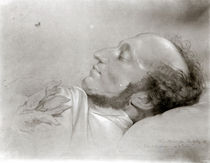 Felix Mendelssohn on his deathbed by Rudolf Julius Benno Huebner