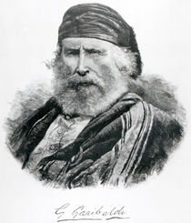 Portrait of Giuseppe Garibaldi von Italian School