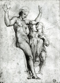 Psyche presenting Venus with water from the Styx von Raphael