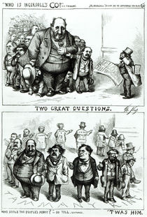 Cartoons featuring William Marcy 'Boss' Tweed by Thomas Nast