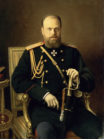 Portrait of Emperor Alexander III 1886 von Ivan Nikolaevich Kramskoy