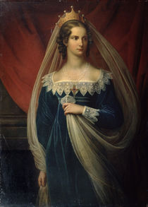 Portrait of Princess Charlotte von Preussen by Franz Gerhard von Kugelgen