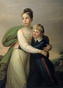 Prince Albrecht and Princess Louise by Franz Gerhard von Kugelgen
