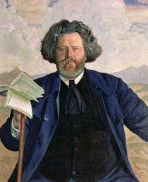 Portrait of Maximilian Voloshin 1924 von Boris Mikhailovich Kustodiev